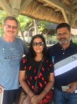 Herman Barnard op Mauritius by die sendelinge Mala en Vijay